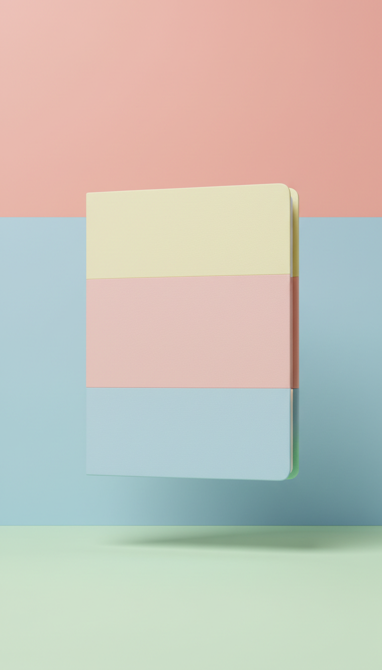 Vegan Leather Pastel Notebook